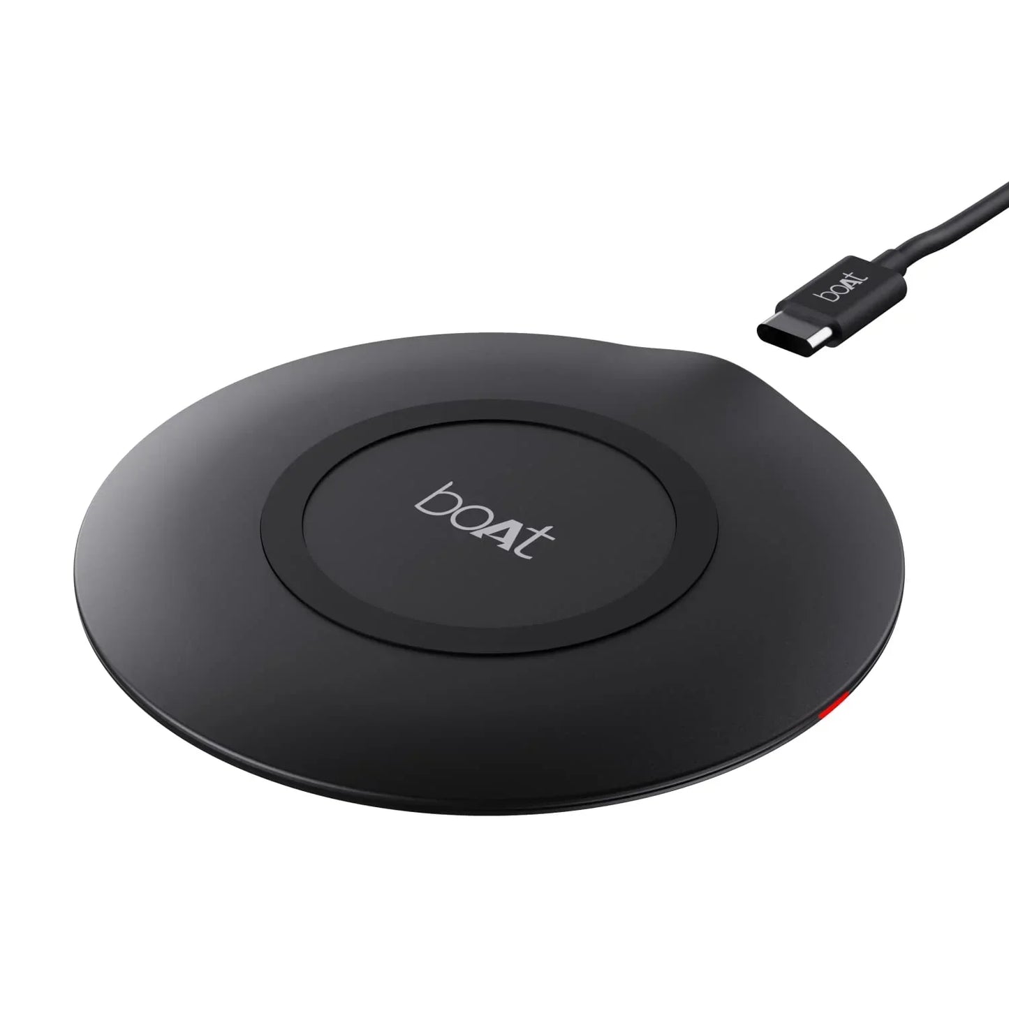 Boat Floatpad 350 Qi Certified Wireless Charger with 6Mm Transmission Range, Smart Ic Protection Against Damage & 1 USB Type C Output Cable for Cellular...
