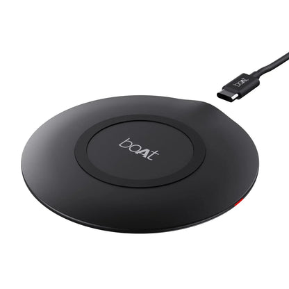 Boat Floatpad 350 Qi Certified Wireless Charger with 6Mm Transmission Range, Smart Ic Protection Against Damage & 1 USB Type C Output Cable for Cellular...