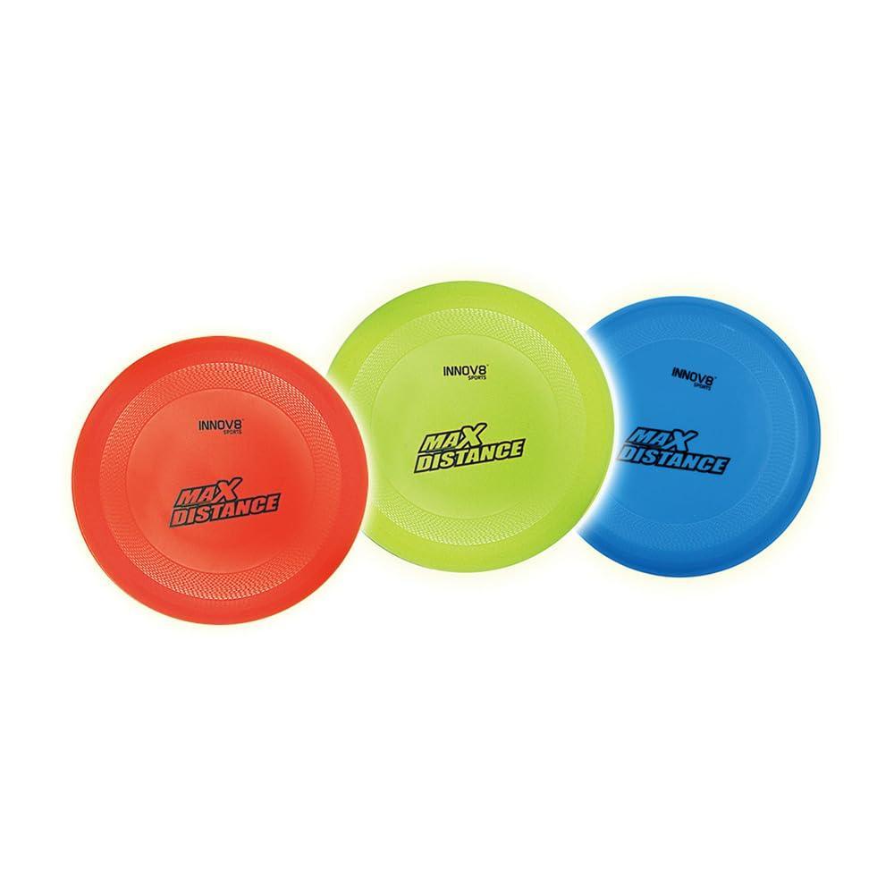 Innov8 Indoor and Outdoor Sports Equipment, Frisbee Golf Set, Goal Basket with 3 Coloured Discs, Outdoor Game for Ages 5+ - Jaiman Toys