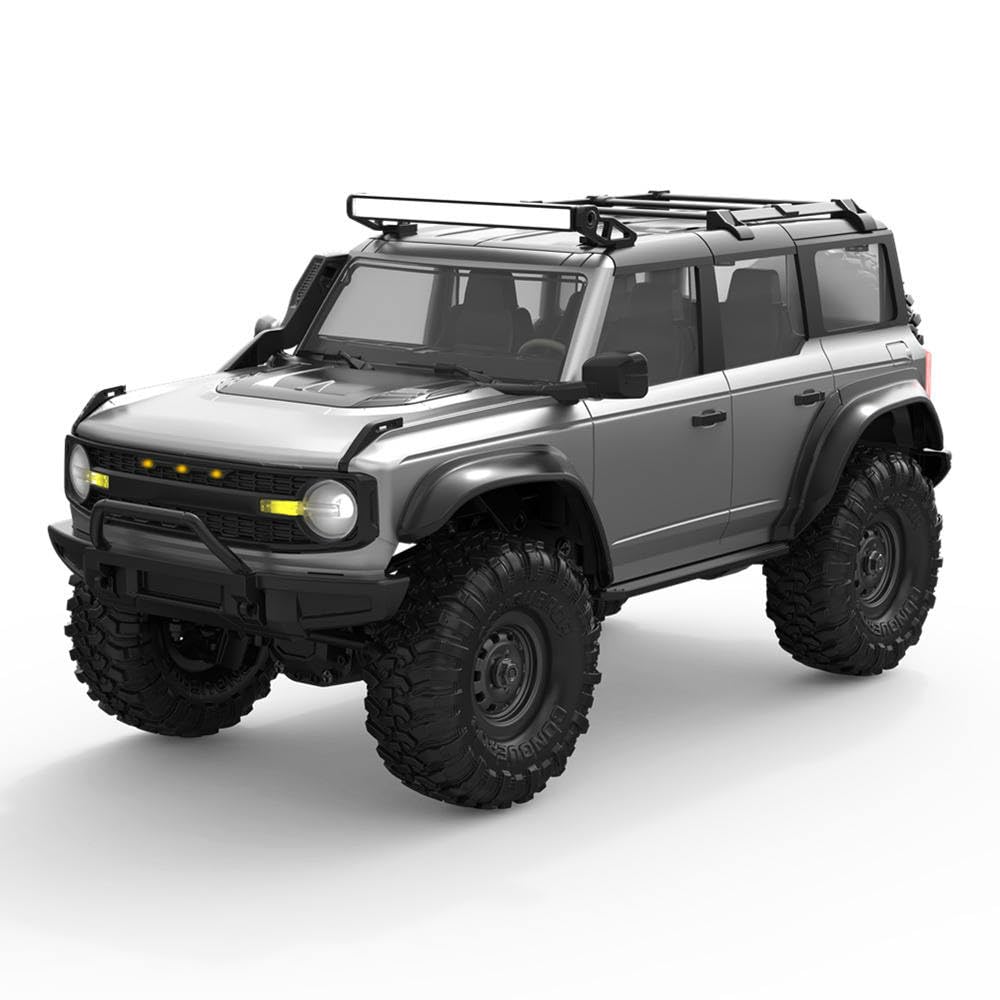 HB Toys Apex 4WD RC Off-Road Truck R1603 1:16 Scale 2.4GHz Remote Control Rock Crawler | Gray Edition