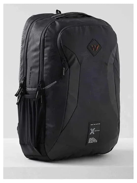 Wildcraft Spyder 30L Laptop & School Bags – Black Topographic | Stylish, Durable & Spacious Bag for Work, College & Travel - Jaiman Toys