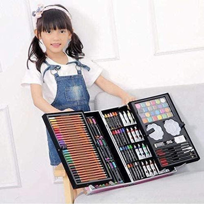 Kids Art Drawing Set Art and Craft Supplies Drawing and Painting Set Great Birthday Gift for Boys Girls Children - 145 Pcs Art Set Spiderman + Iron Man - Jaiman Toys