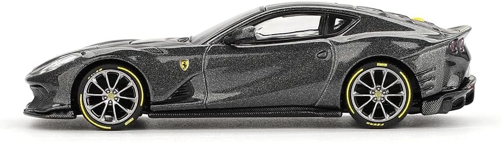 BBR Models 1:64 Ferrari 812 Competizione Grigio Competizione Limited Edition Die-Cast Model Car – Premium Collectible Sports Car