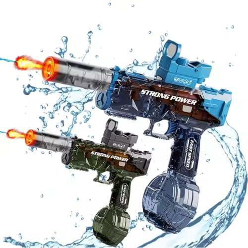 Kids Ultimate Ice Burst Water Blaster – Dual Mode Action for Endless Water Fun (Ice Burst Electric with Manual - Blue) - Jaiman Toys