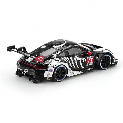 MINI GT 1:64 Porsche 911 GT3 R #77 AO Racing "Skeleton Rexy" 2025 IMSA Petit Le Mans & Subaru Impreza WRC99 #23 2000 Acropolis Rally Die-Cast Model Car Set