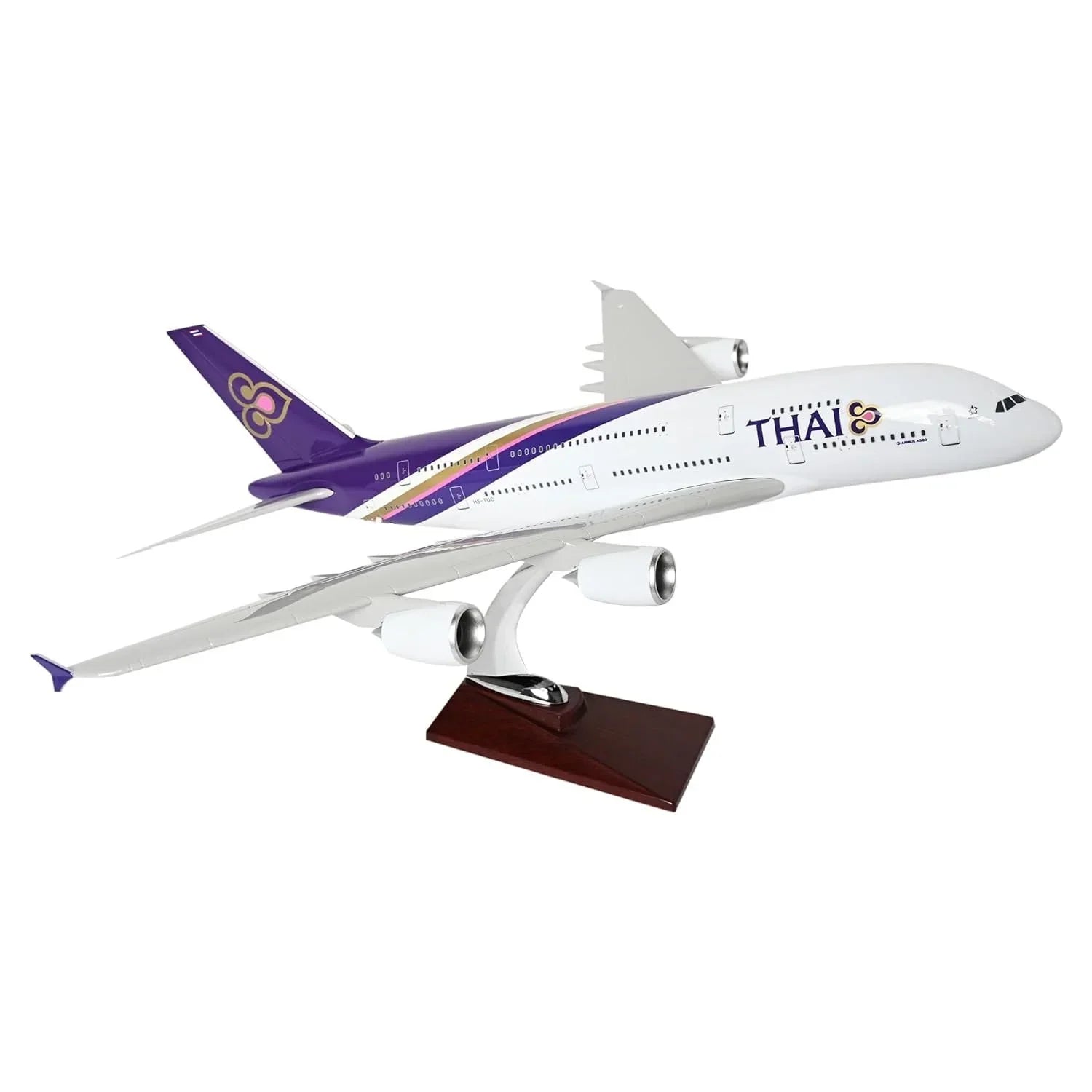 Diecast Aeroplane Display Display Model Aeroplane : A380 Thai Airlines 46 cm - Jaiman Toys
