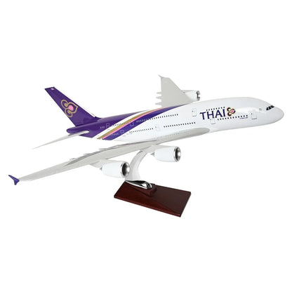 Diecast Aeroplane Display Display Model Aeroplane : A380 Thai Airlines 46 cm - Jaiman Toys