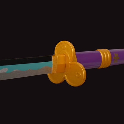 Wooden Sword Zoro Japanese Samurai Sword Original Anime Replica, Sky Feather Slash, Katana by Yama Enma - Jaiman Toys