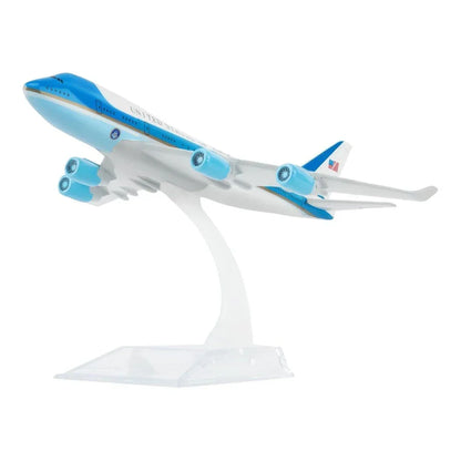Collectible 1:400 Scale Aircraft Model Airplane – USA Air Force One B747 (16 cm) - Jaiman Toys