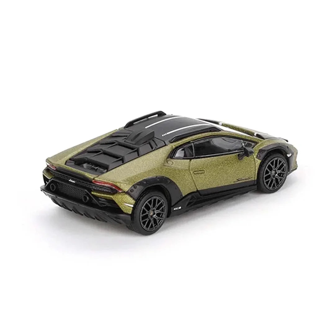 Mini GT Die Cast Collectrors Model Cars: (Lambo'Rghini Hura'can Sterrato Verda GEA Matt) - Jaiman Toys