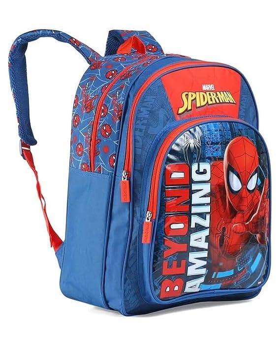 STRIDERS Spider-Man 18 Inch School Bag for Kids with Webbed Design 8 to 8+ Years - Jaiman Toys