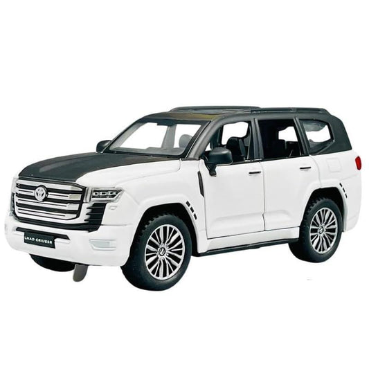 1:32 Toyota Land Cruiser LC300 Diecast Metal Model Car – Pull Back Toy with Openable Doors, Light & Sound (Multicolor) - Jaiman Toys