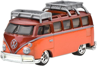 Hot Wheels Premium Boulevard 1967 Volkswagen Samba Bus – 1:64 Diecast Model with Real Riders
