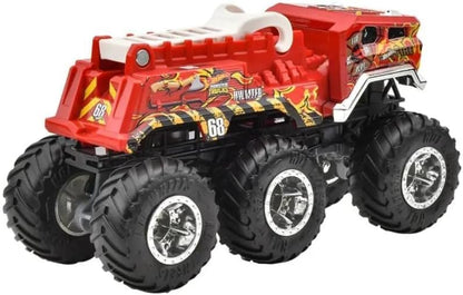 Hot Wheels Monster Trucks Big Rigs 5 Alarm – Fire Truck Monster Vehicle Toy