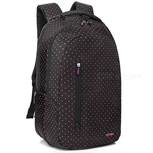 DTBG Laptop Backpack 15.6" Water Resistant (Black with Pink Dots) - Jaiman Toys