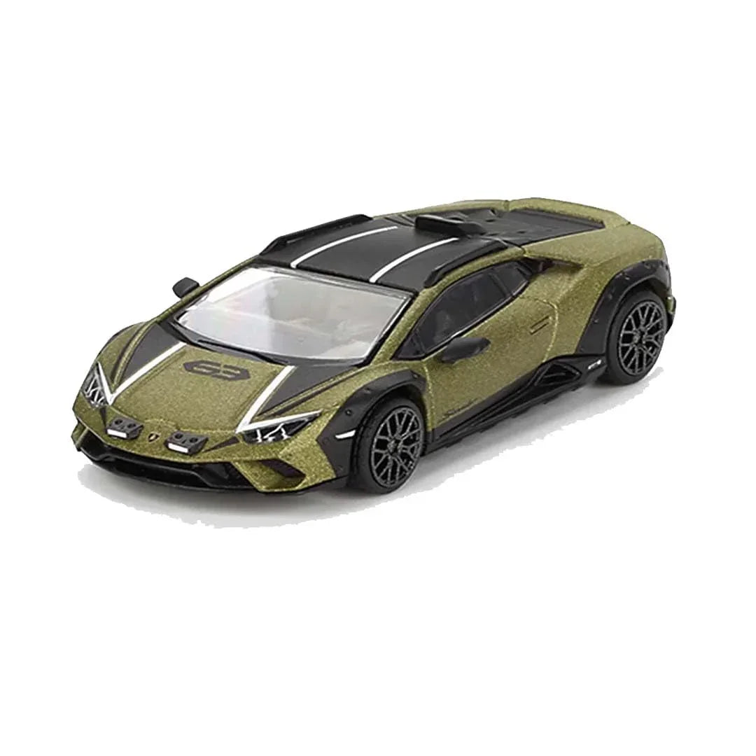 Mini GT Die Cast Collectrors Model Cars: (Lambo'Rghini Hura'can Sterrato Verda GEA Matt) - Jaiman Toys