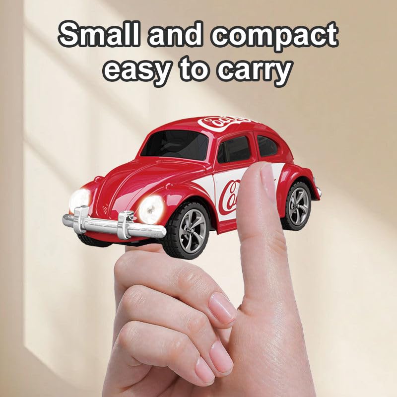 Trasped 1:64 Mini RC Car CoolCar HG4-108 – Pocket Size Remote Control Car with LED Lights, App Control & Rechargeable Battery (3 Colors)