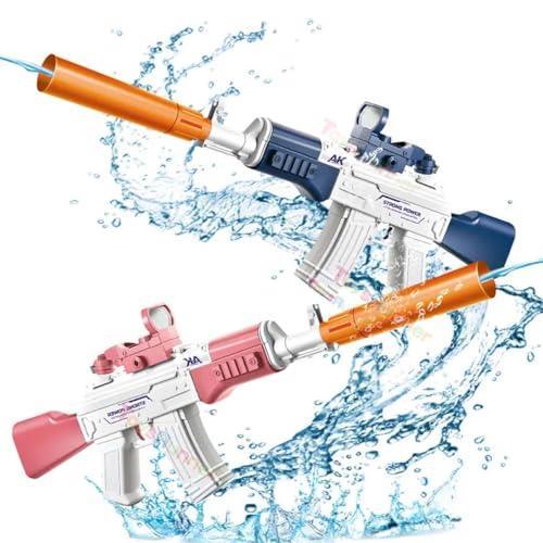 Electric Water Guns: Burst AK-47 Electric Water Gun – High-Capacity Blaster for Epic Summer Battles! (518-10 Pink) (Electric Burst AK-47 - (Pink) - Jaiman Toys