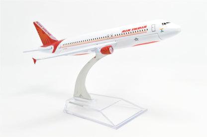 Breatoi Diecast Aeroplane 1:400 Scale Airbus A320 Air India Aircraft Model (16 cm) | Collectible Plane