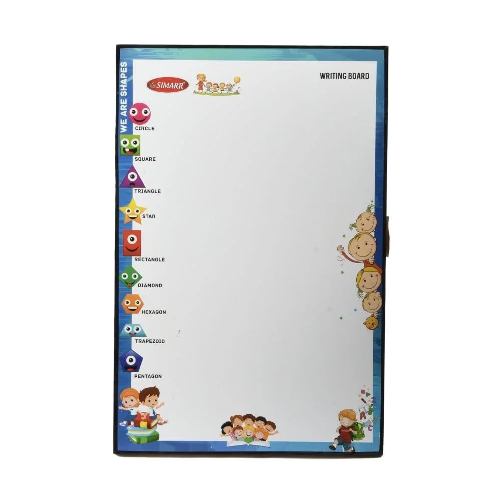 SIMARR 2-in-1 String Hockey Game with White Marker Board – Wooden Sling Puck Fast Hockey Board Game for Kids & Family | Indoor Tabletop Game