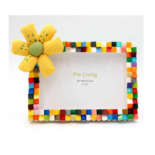 Building Blocks Photo Frame (4" x 6") with Figures and Blocks – Perfect for Gifting and Display! - Jaiman Toys