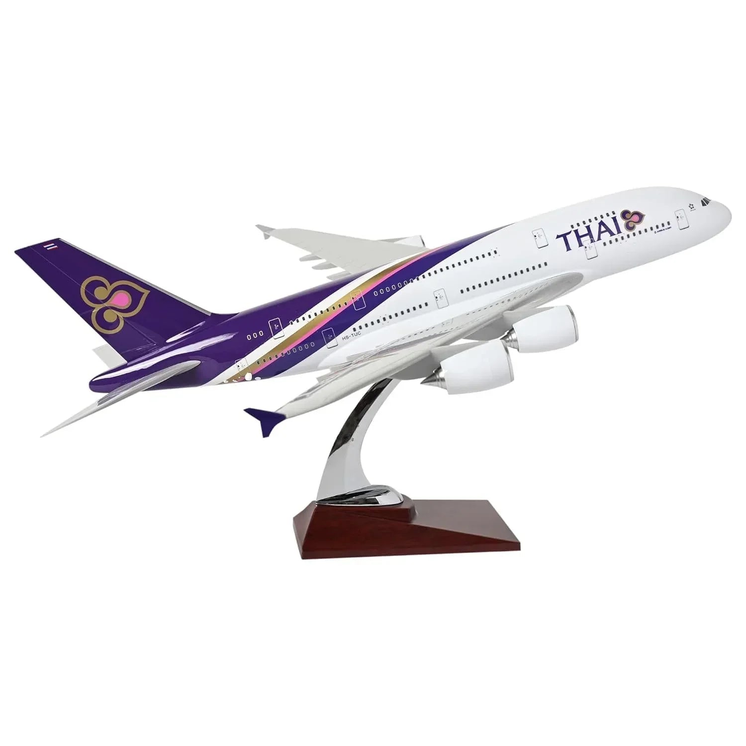 Diecast Aeroplane Display Display Model Aeroplane : A380 Thai Airlines 46 cm - Jaiman Toys