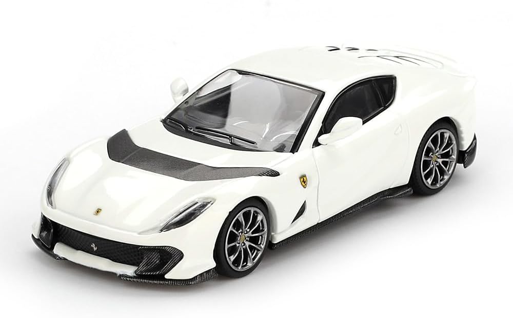 BBR Models 1:64 Ferrari 812 Competizione Bianco Avus White Limited Edition Die-Cast Model Car – Premium Sports Car Collectible