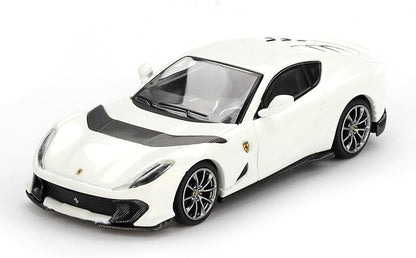 BBR Models 1:64 Ferrari 812 Competizione Bianco Avus White Limited Edition Die-Cast Model Car – Premium Sports Car Collectible