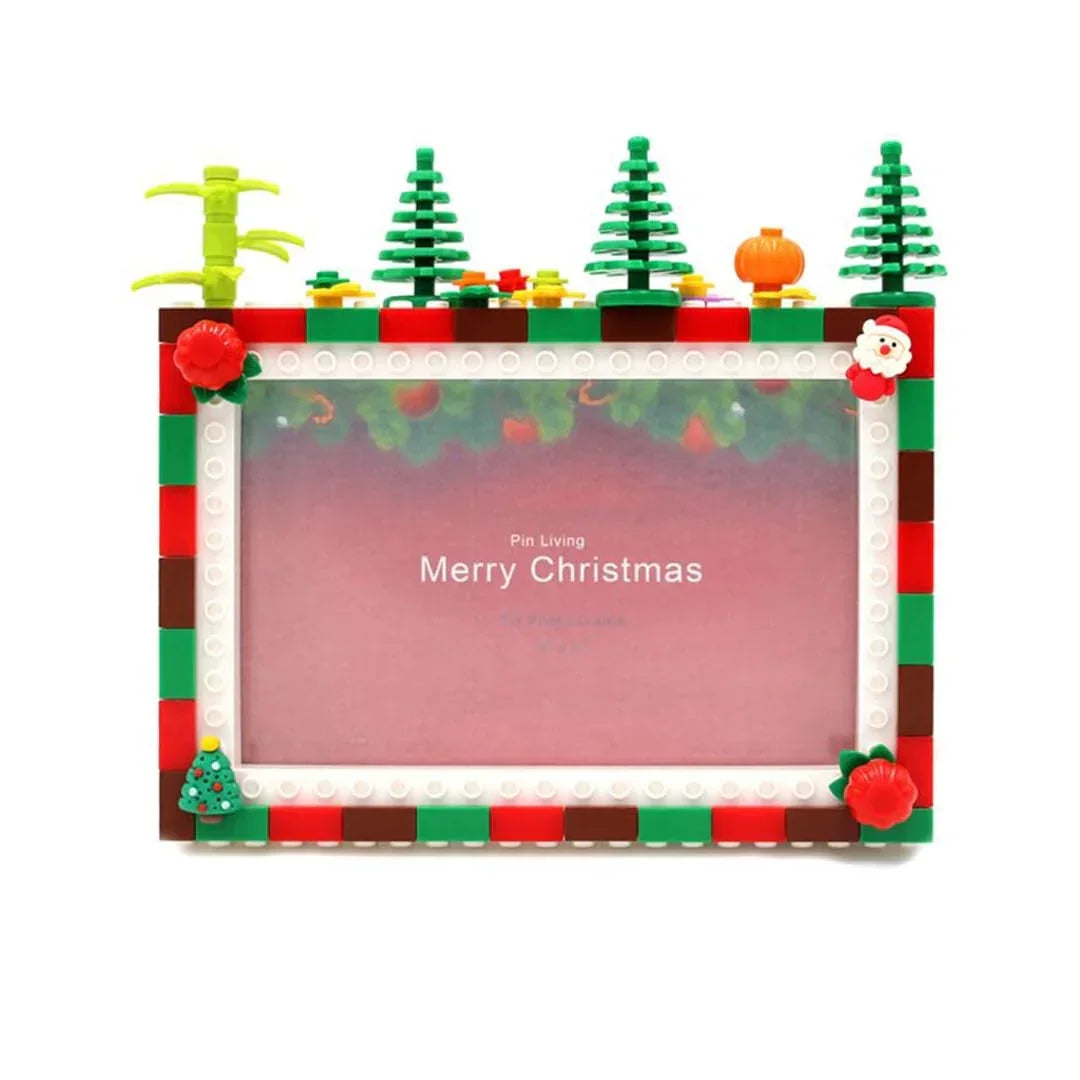 Building Blocks Photo Frame (4" x 6") with Figures and Blocks – Perfect for Gifting and Display! - Jaiman Toys
