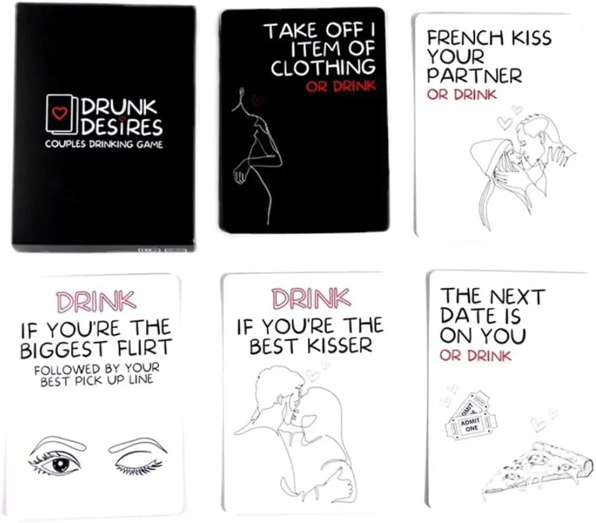 Drunk Desires Couple's Drinking Game Board Game - Jaiman Toys
