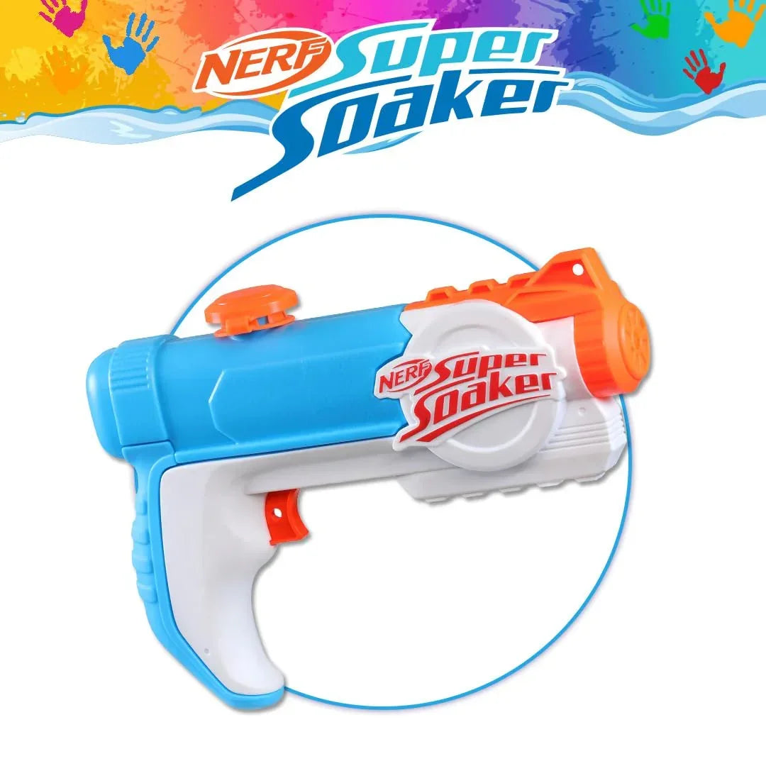 Super Soaker Nerf Piranha Toy Water Blaster for Holi - Trigger Action, Pichkari for 6 Year Old Kids, Branded Toy Pichkari for Holi Festival - Jaiman Toys