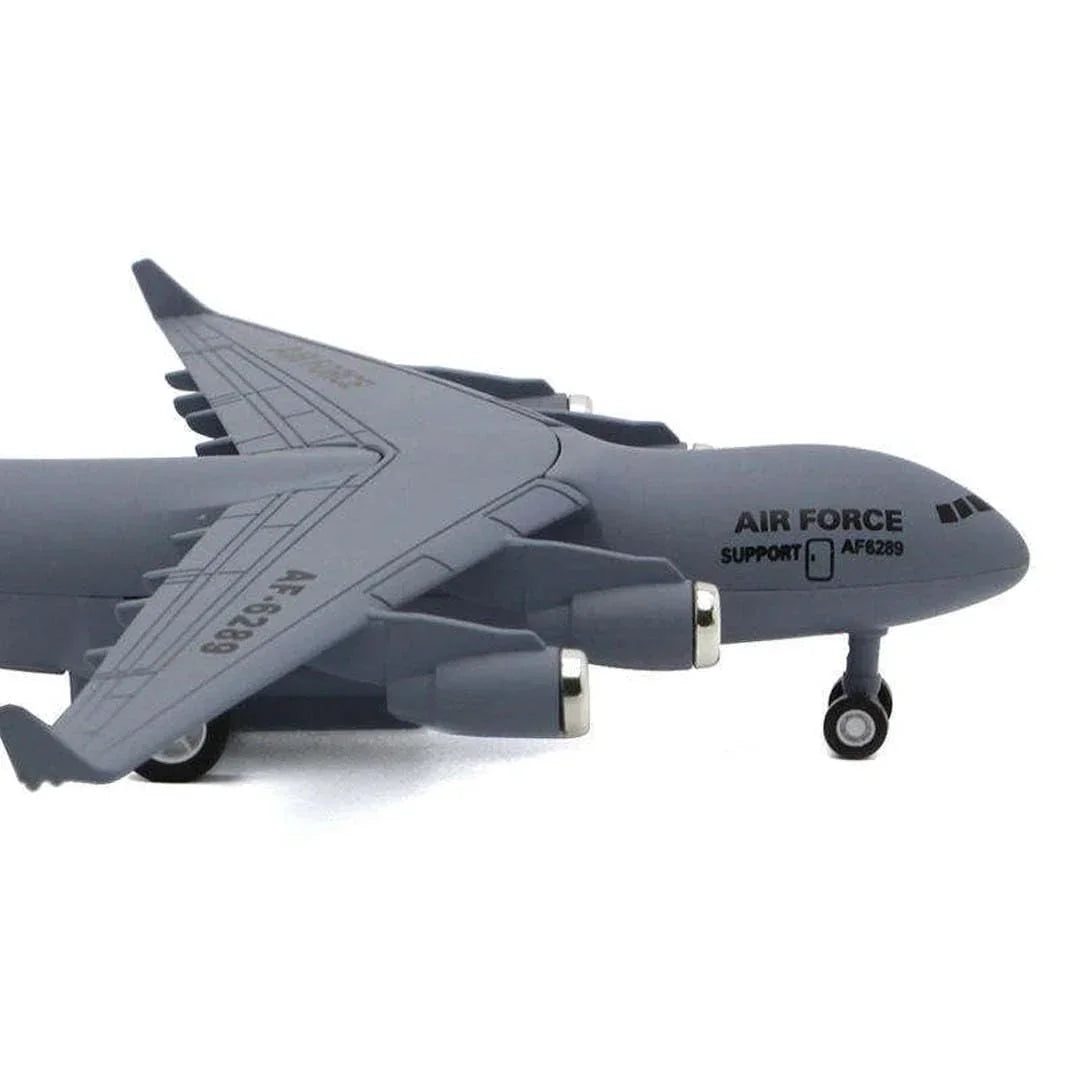 Airplane 1:400 Scale Twin-Engine Jet Fighter Model with Light & Sound – Premium Die-Cast Metal Collectible (F-16 Type) - Jaiman Toys