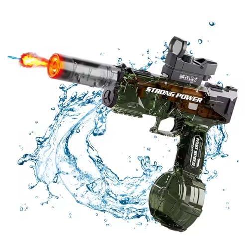 Kids Ultimate Ice Burst Water Blaster – Dual Mode Action for Endless Water Fun! (Ice Burst Electric with Manual - Green) - Jaiman Toys