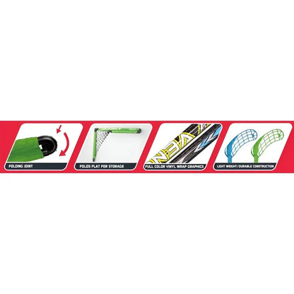 Innov8 Foldable Floorball Goal Set for Kids, 2.5 cm Ball, 90 cm Sticks - Jaiman Toys
