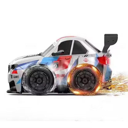 Short Axis Spark Drift Remote Control Car – High-Speed RC Racing Car with Drift Tires & Controller for Kids