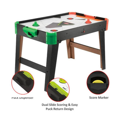 Simarr Air Hockey Table Game with Stand – Electric Air Hockey Board with Pucks & Paddles for Kids & Family