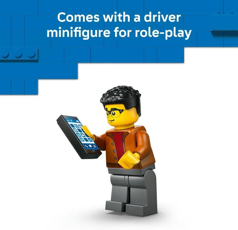 LEGO City 60486 EV Supercar Toy - Race Car Model Kit w/a Driver Minifigure - Fine Motor Skills Building Set - Small Birthday Gift Idea for 5+ Year Old Boys