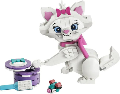 LEGO|Disney 43286 The Aristocats Adorable Marie - Toy Cat Animal Figure w/Accessories incl. a Textile Bow - DIY Bedroom Decor - Nostalgic Gift for 7+ Year Old Girls & Fans