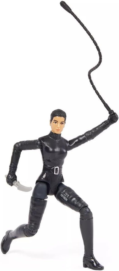 (Creased Pack) Spin Master DC The Batman Selina Kyle (Catwoman) 4-Inch Action Figure with 3 Accessories & Mystery Card