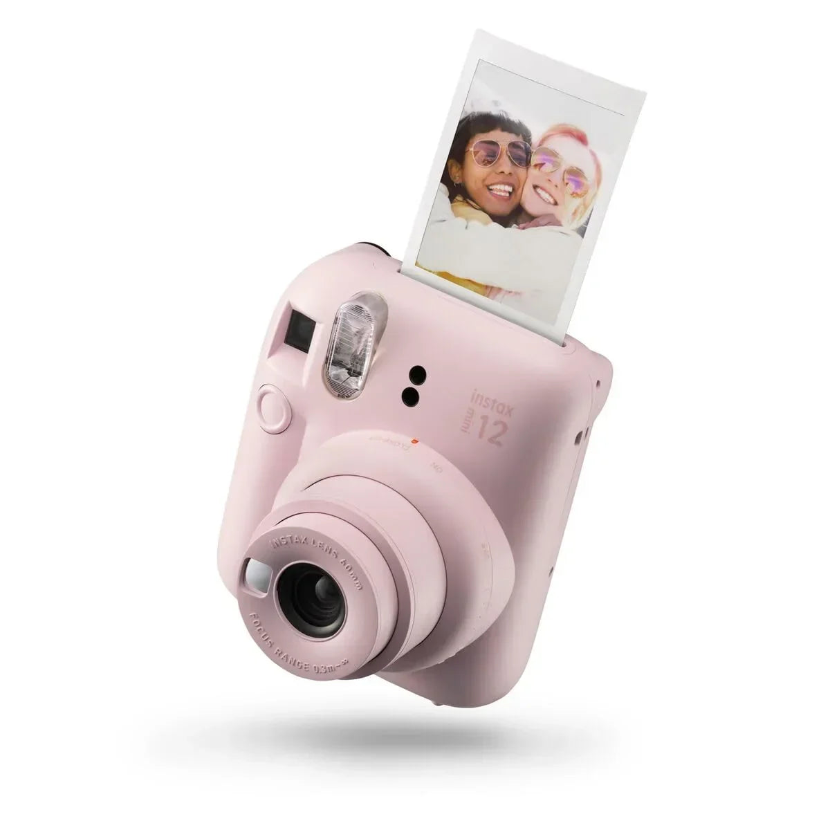 (Damage Box ) Instax Mini 12 Instant Camera With Strap, 2× AA Batteries & User Manual – Blossom Pink