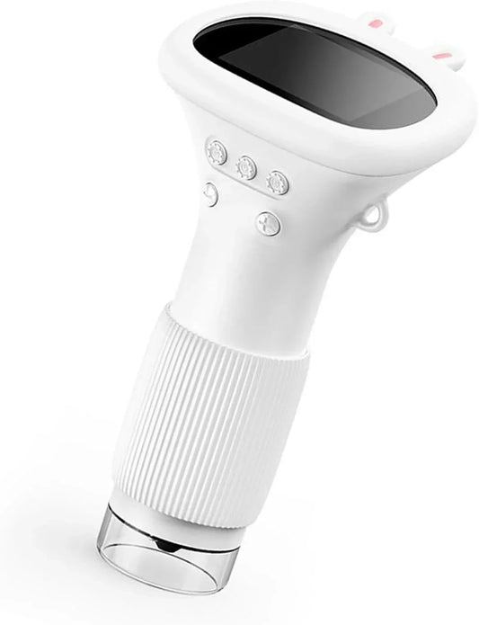 Kids Portable Microscope, 100 to 1000X Zoom Handheld Microscope Real Time HD Imaging with 2 Inch Screen (White) - Jaiman Toys