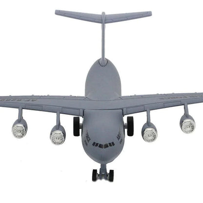 Airplane 1:300 Scale Heavy-Duty Military Cargo Aircraft Model – Die-Cast Transport Jet Collectible (C17 Type) - Jaiman Toys
