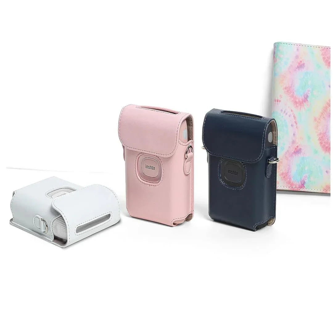 Fujifilm Instax Mini Link 2 Smartphone Printers Protective PU Leather Case Cover - Pink - Jaiman Toys