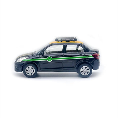 Centy Public Commuters Urban Taxi Twin-Tone Cab Pull Back Toy Car – Black Taxi Model for Kids 3+ Years
