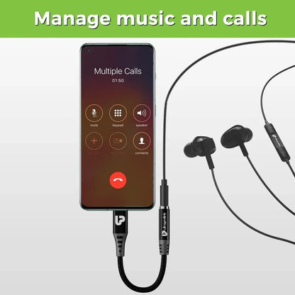 UltraProlink Audio Link iPhone to 3.5mm Headphone Jack Audio Convertor | Manages Music & Calls | High Definition Sound