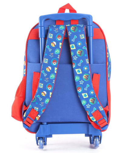 Striders Paw Patrol School Trolley Bag for Kids – 16 Inch Rolling Backpack with Wheels, Lightweight School Bag (Age 6–8 Years)
