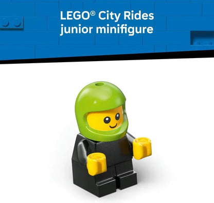 LEGO City 60484 Rides – Gaming Race Car Toy - Mini Building Set w/a Driver Junior Minifigure - Party Bag Fillers - Small Collectible Gift for 5+ Year Old Boys