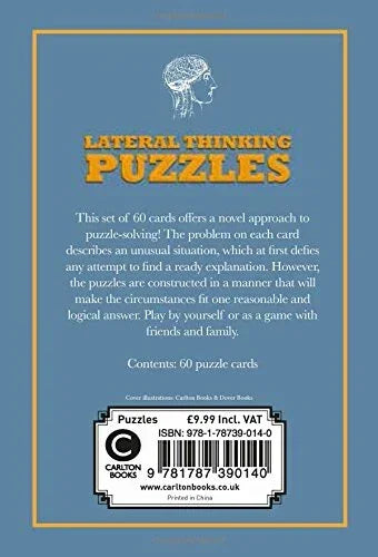 Puzzle Cards: Lateral Thinking Puzzles – Brain Teasers for All Ages - Jaiman Toys