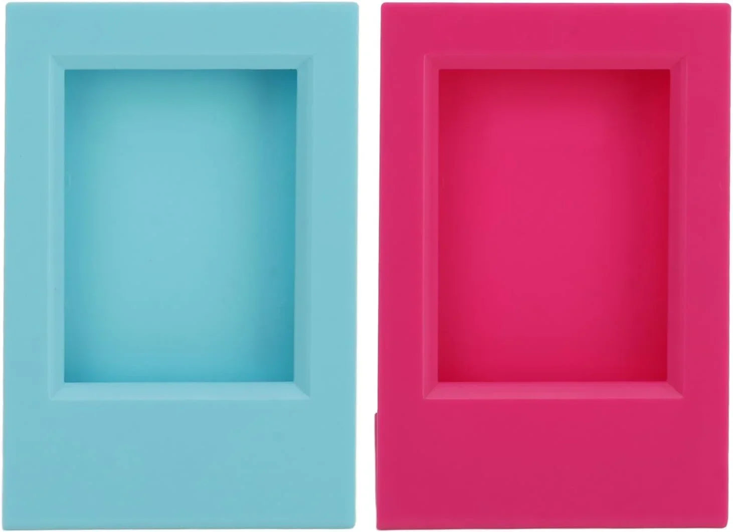 Modern Tilt – L-Shape Freestanding Photo Frame for Instax Mini Prints -Pink+Blue - Jaiman Toys