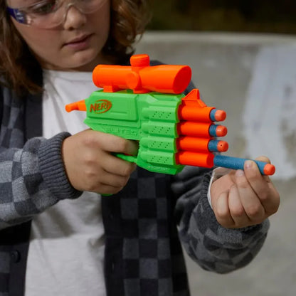 Nerf Elite 2.0 Face Off Target Set,Includes 2 Dart Blasters & Target & 12 Nerf Elite Darts,Toy Foam Blasters for Kids Outdoor Games,Multicolor